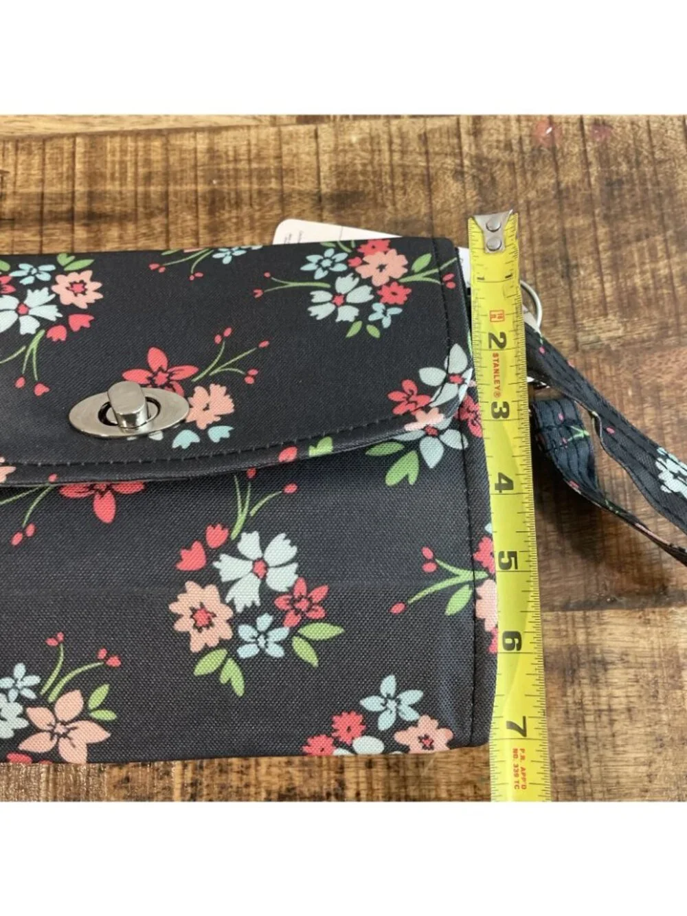 NWT Lillybit by Demdaco Diaper Clutch Bag Tote Purse Changing Pad Gray Pink